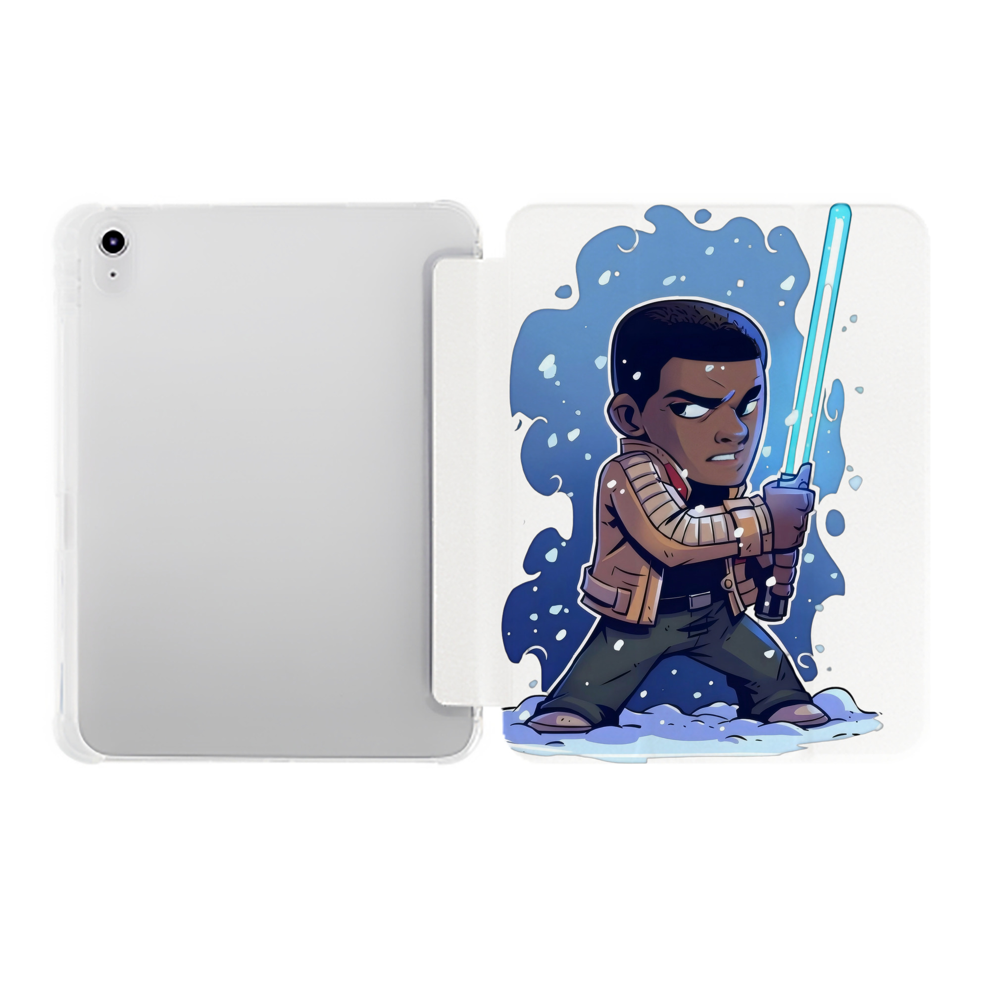 （画像用） スター・ウォーズ Star Wars IPad ケース ペン収納付き 三つ折りスタンド PUレザー×シリコン 対応機種9.5/10.5/10.9インチ